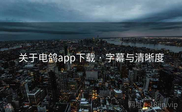 关于电鸽app下载 · 字幕与清晰度