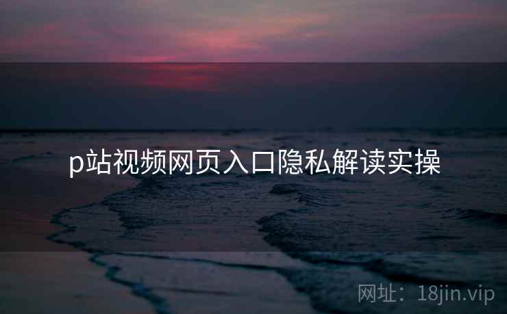 p站视频网页入口隐私解读实操