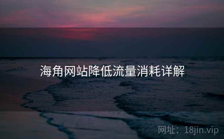 海角网站降低流量消耗详解